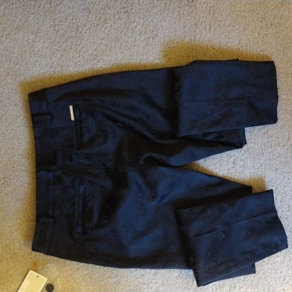 Michael Michael Kors Petite Black Floral Dress Pants - Picture 8 of 9